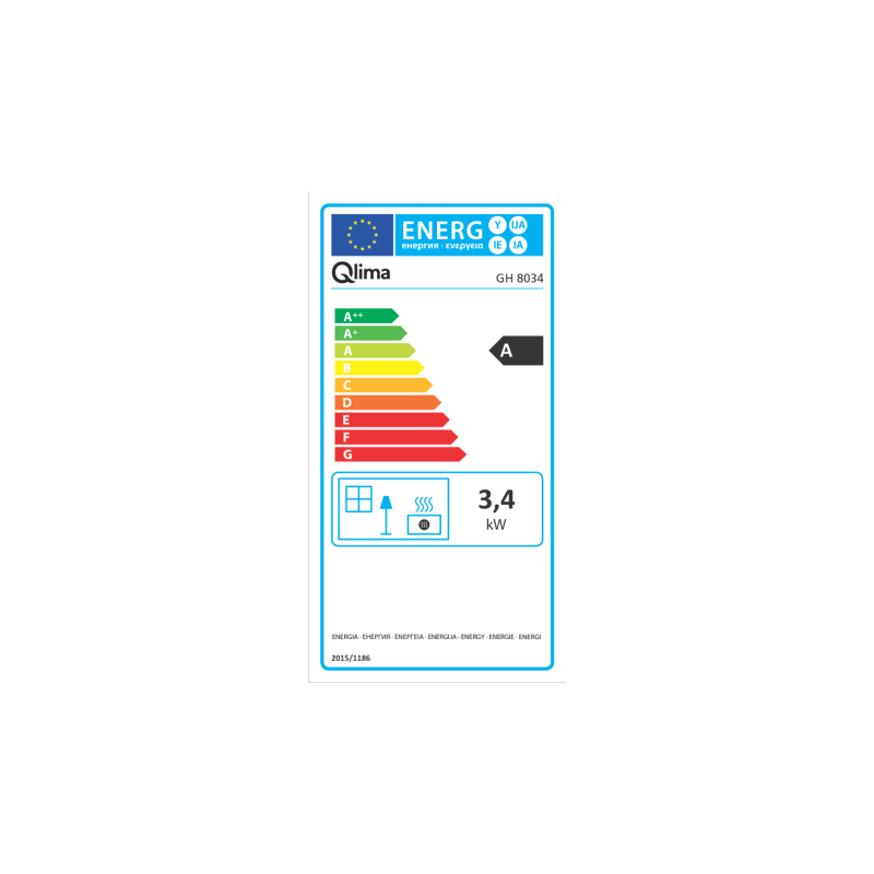 Poêle à gaz GH8034 3400W QLIMA - Chauffage Puissant | QLIMA