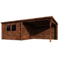 Abri de jardin en bois Eden traité 28 mm 6