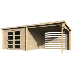 Abri de jardin en bois Fuji V2 28 mm 6