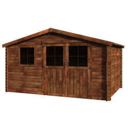 Abri de jardin en bois Valérian traité 34 mm 4