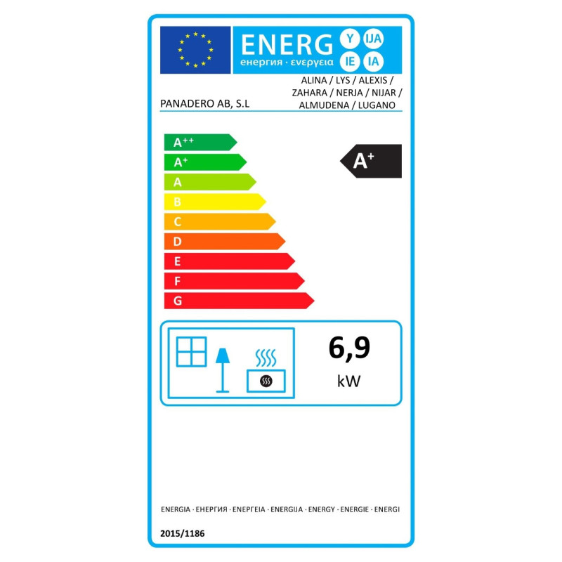 Poêle à bois Alina EcoDesign 6 kW | PANADERO