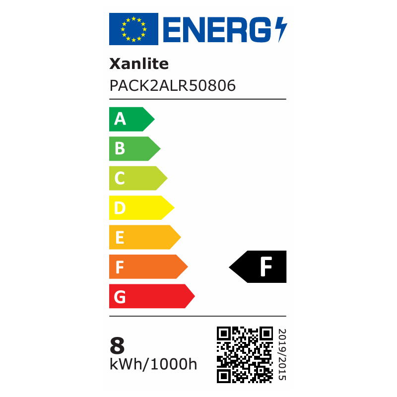 Ampoule LED E14 Blanc Chaud 8W 2pcs – Éclairage Doux | XANLITE