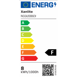 Ampoule LED E14 Blanc Neutre 8W 806lm – Lot de 2 | XANLITE