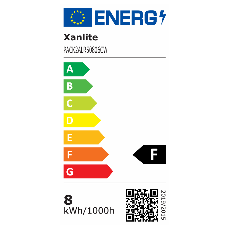 Ampoule LED E14 Blanc Neutre 8W 806lm – Lot de 2 | XANLITE