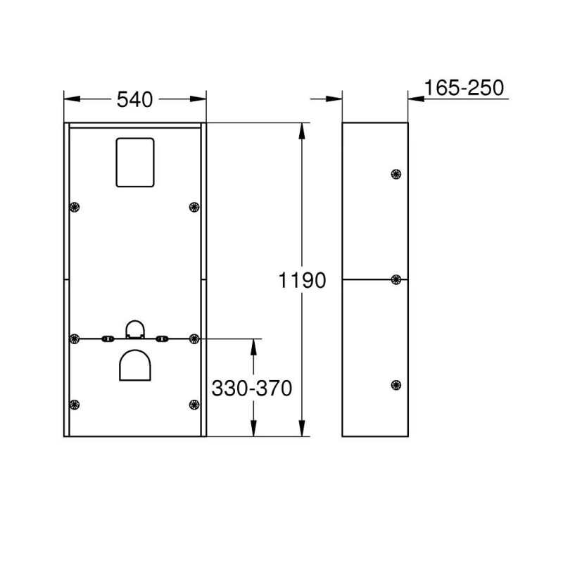 Kit d'habillage pour WC suspendu Solido+ GROHE