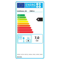 Poêle à bois PAB700R 7 kW – Chauffage Efficace | LINE STOVES