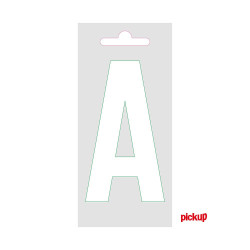 Lettre A adhésive blanche 9 cm PICKUP
