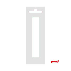 Lettre I adhésive blanche 9 cm PICKUP