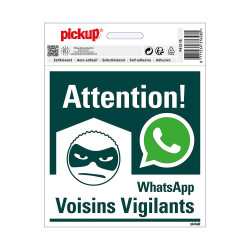 Pictogramme adhésif en vinyle voisin vigilant Whatsapp 15 x 15 cm PICKUP
