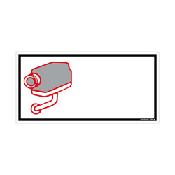 Panneau adhésif surveillance caméra 15 x 30 cm PICKUP