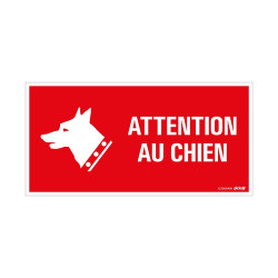Panneau adhésif attention au chien 15 x 30 cm PICKUP