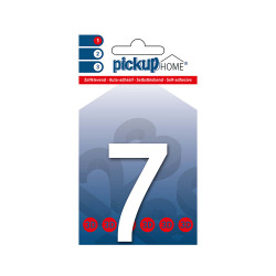 Chiffre 7 adhésif Rio blanc 6 cm PICKUP