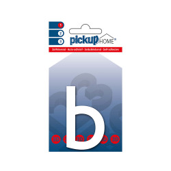 Lettre B adhésive Rio blanche 6 cm PICKUP