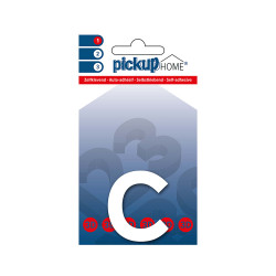 Lettre C adhésive Rio blanche 6 cm PICKUP