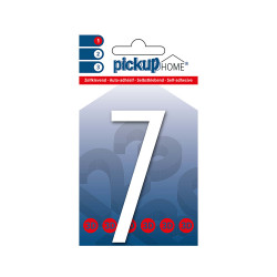 Chiffre 7 adhésif Oslo blanc 9 cm PICKUP