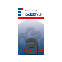 Lettre A adhésive Rio grise 6 cm PICKUP