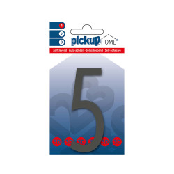 Chiffre 5 adhésif Oslo gris 9 cm PICKUP