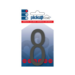 Chiffre 8 adhésif Oslo gris 9 cm PICKUP