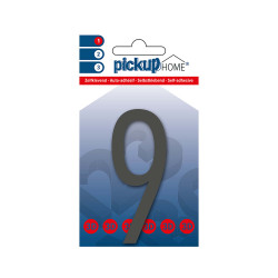 Chiffre 9 adhésif Oslo gris 9 cm PICKUP