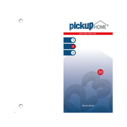 Plaque 3D Home blanc acrylique 20 x 20 cm PICKUP