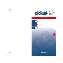 Plaque 3D Home blanc acrylique 15 x 15 cm PICKUP