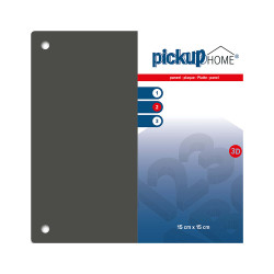 Plaque 3D Home gris acrylique 15 x 15 cm PICKUP