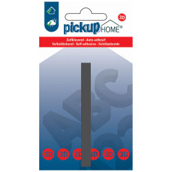 Lettre I adhésive Stockholm grise 9 cm PICKUP