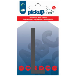 Lettre L adhésive Stockholm grise 9 cm PICKUP