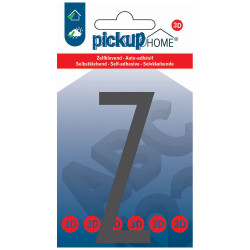 Lettre Z adhésive Stockholm grise 9 cm PICKUP