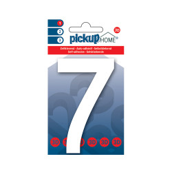 Chiffre 7 adhésif Rio blanc 10 cm PICKUP