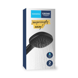 Douchette Vitalio Comfort 110 2 jets noire GROHE