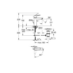 Mitigeur pour lavabo Start M chrome GROHE