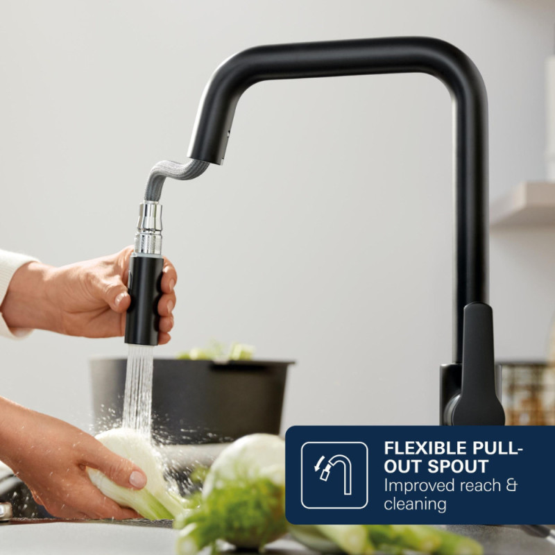 Mitigeur pour évier de cuisine Start Edge noir GROHE