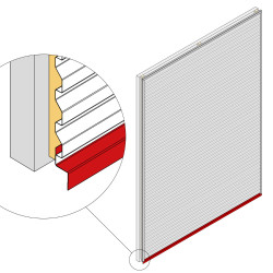 Bavette XS20 pour lambris extérieur en acier noir mat 2