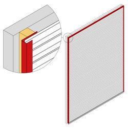 Profilé en U XS20 pour lambris extérieur en acier noir mat 2