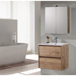 Ensemble de salle de bain Melanie Plus chêne 80 cm THYS