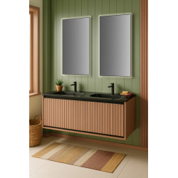 Meuble sous plan Goya chêne et noir 120 cm THYS