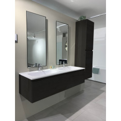 Meuble sous plan Slim chêne noir 120 cm THYS