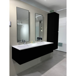 Meuble sous plan Slim noir mat 140 cm THYS