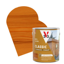 Lasure Chalets Meranti Satinée V33 – Protection Bois | V33