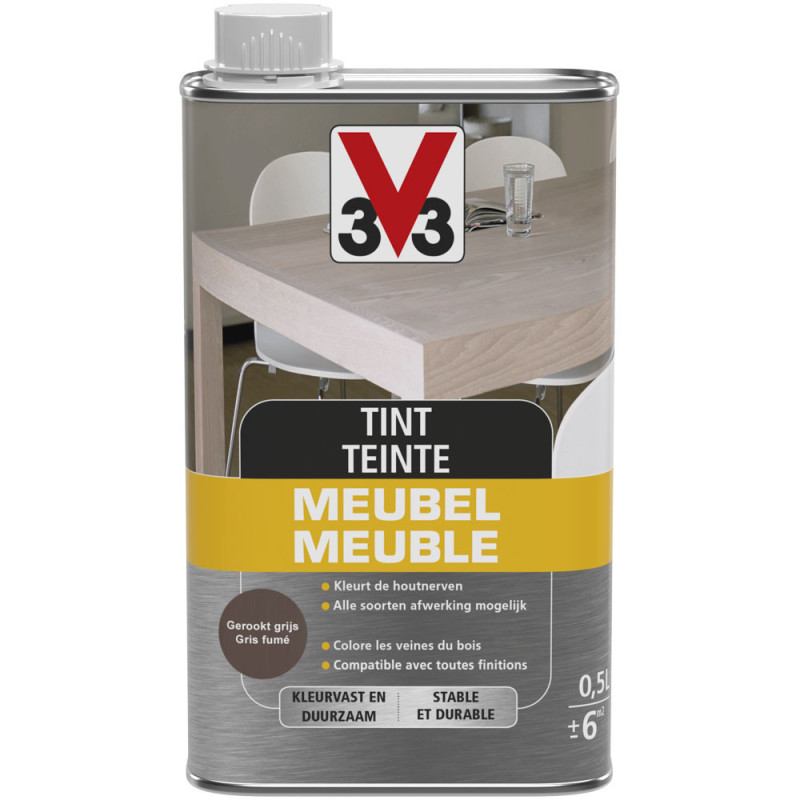 Teinte Meuble Gris Fumé Mat V33 – Rénovez vos meubles | V33