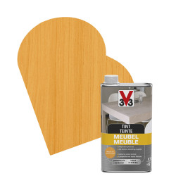 Teinte Meuble Chêne Moyen Mat 0,5L V33 – Rénovez vos meubles | V33