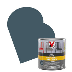 Vernis Meuble Gris Foncé Satiné 0,5L V33 – Rénovez vos meubles | V33