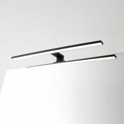 Applique LED de salle de bain Yuma noir mat 8 W THYS