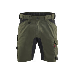 Short de travail Stretch 2D vert forêt et noir 44 BLAKLADER
