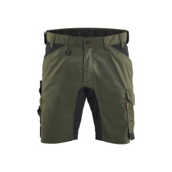 Short de travail Stretch 2D vert forêt et noir 48 BLAKLADER