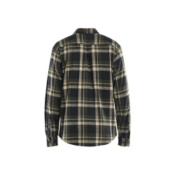 Chemise de travail en flanelle Striker vert forêt et noir M BLAKLADER