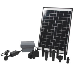 Pompe de fontaine solaire 10W – Fonctionne jour et nuit | UBBINK