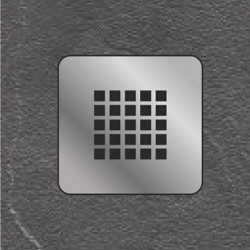 Grille perforée pour receveur de douche Lino noir THYS