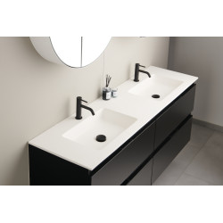 Plan de toilette Qube blanc mat 141 cm THYS